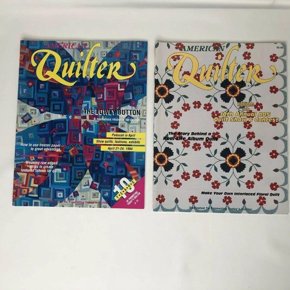 9 American Quilter Magazines Back Issues 1993 1994 1995 1997 Lot Quilting - Picture 3 of 6